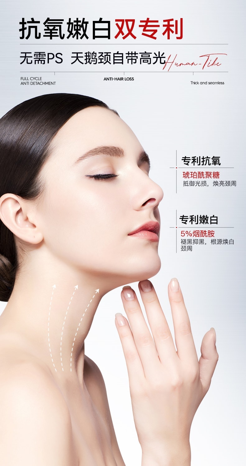 【中国直邮】 新加坡 Kuvive 抗皱淡纹美颈霜 淡化颈纹提拉紧致润泽保湿脖子皱纹白颈神器 100g