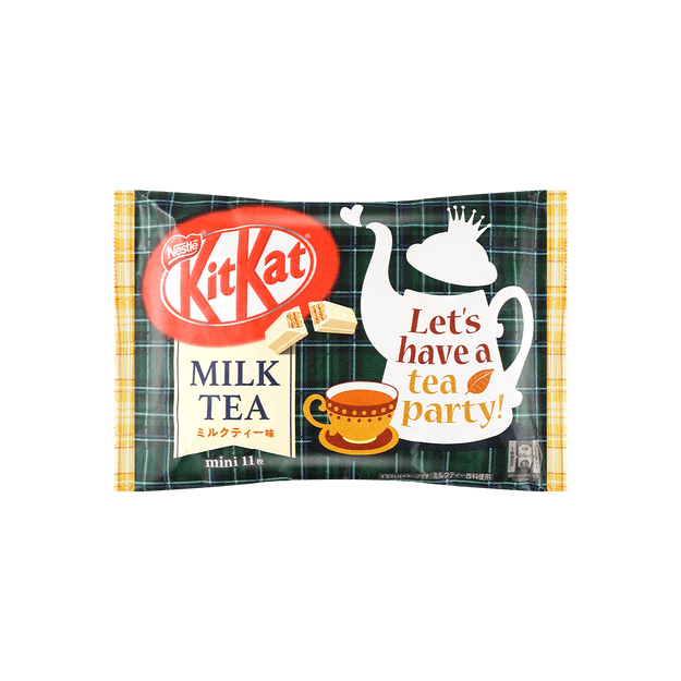 商品详情 - 【限定口味】日本NESTLE雀巢 KITKAT 奶茶味巧克力威化 11枚装  包装随机发 - image  0
