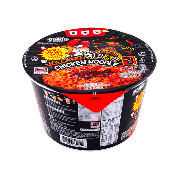 韓國PALDO八道 拉麵 火山辣雞肉風味麵 碗麵泡麵 105g