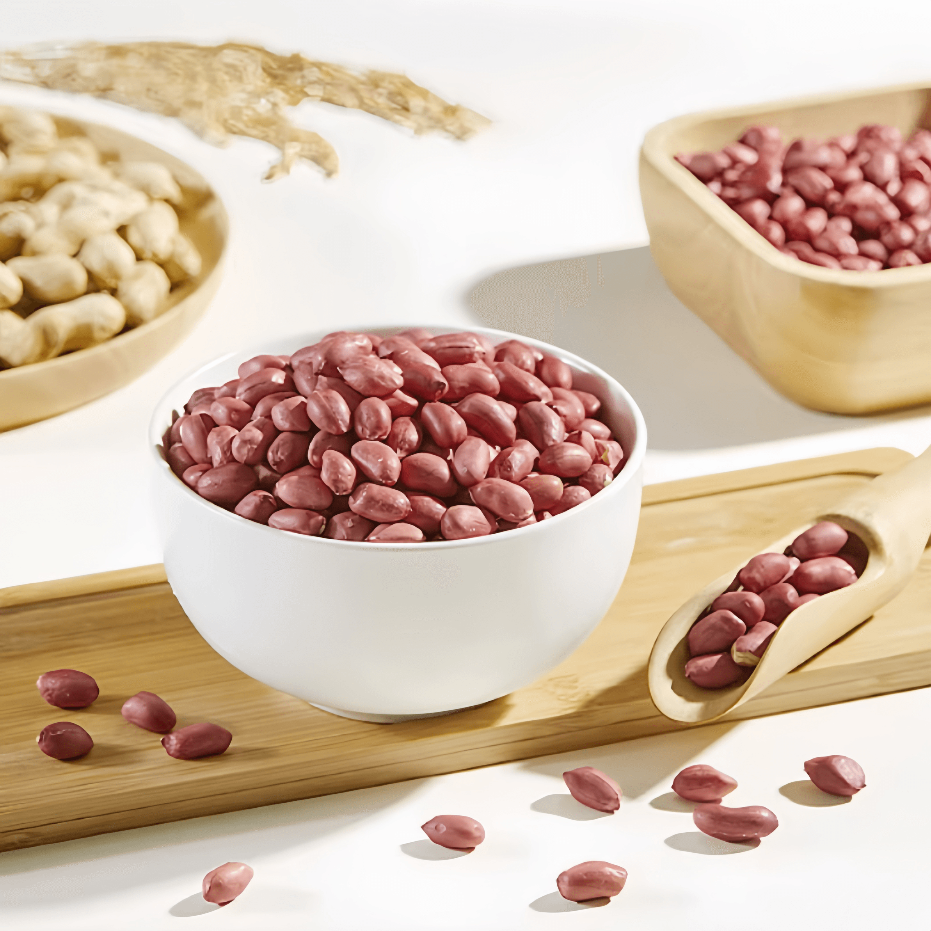 【中国直邮】 燕之坊 心意红皮花生仁大粒原味去壳355g*1袋