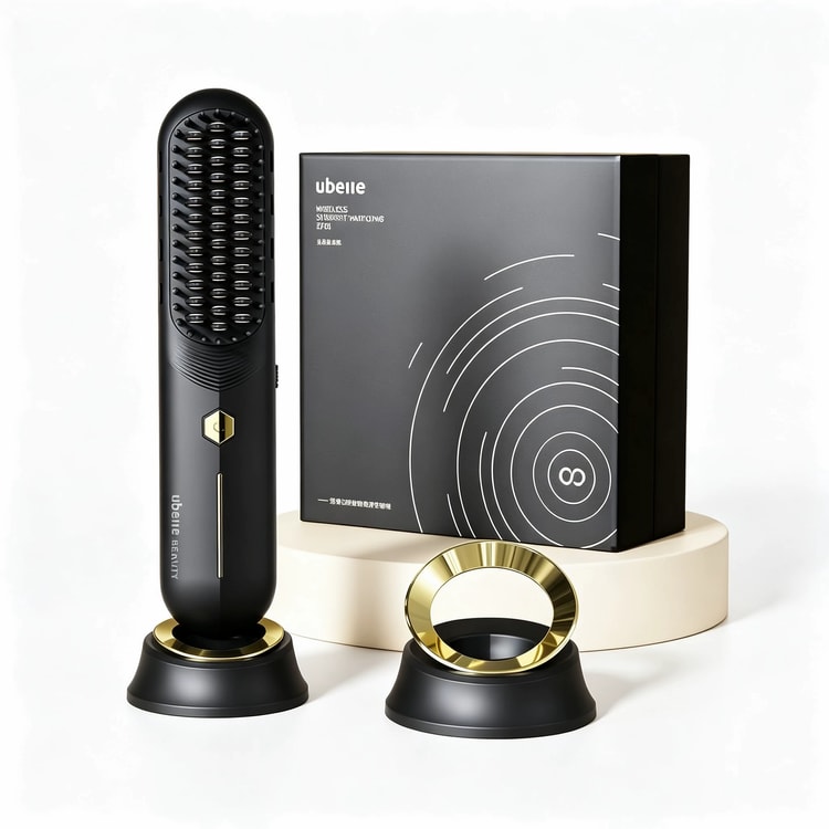 UBelle Wireless Negative Ion Straight Hair Comb Black 1 Piece