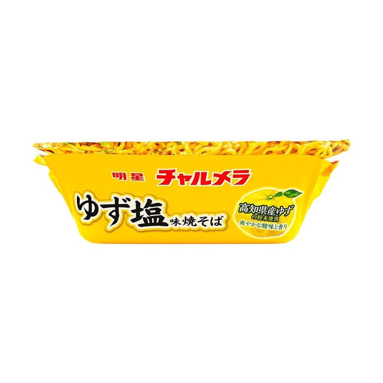 日本MYOJO明星食品 CHARUMERA 柚子盐味日式炒面 方便面杯面拌面 110g 4