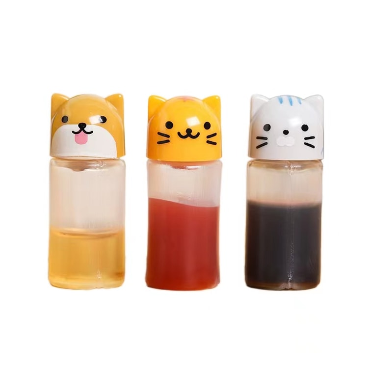 Mini Squeeze Bottle Condiment Bottle Salad Dressing Cute-Cats And