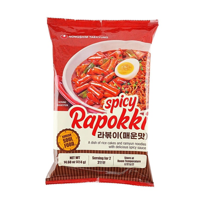 Spicy Rapokki (Rice cake with Ramen) ,14.6 oz