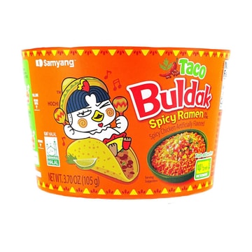 Taco Buldak Spicy Ramen Noodles ,Spicy Chicken Artificial Flavor ,3.7 oz