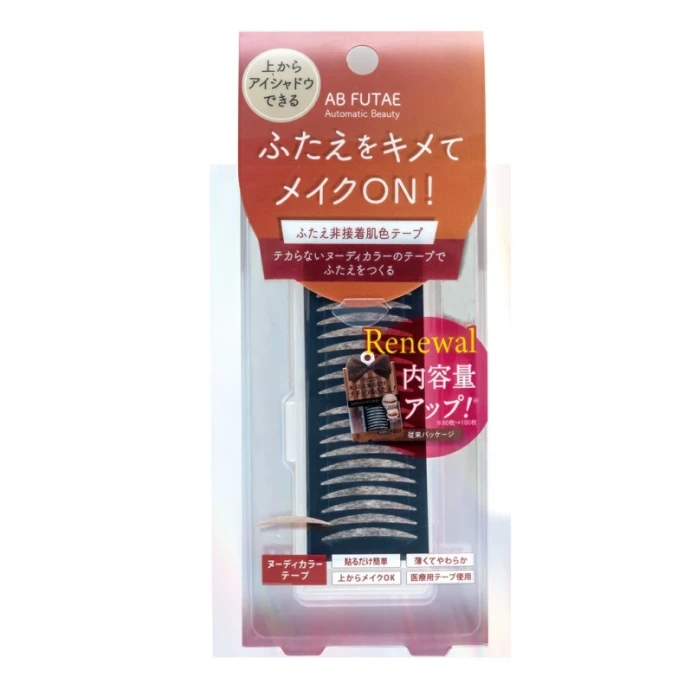 【日本直效郵件】 日本 Automatic Beauty 自動美容無黏性膚色雙眼皮貼 ReAB-03 100片