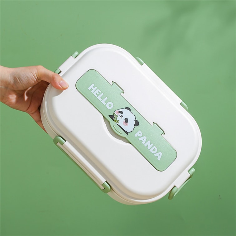 304 Stainless Steel Insulated Divided Lunch Box 5 Compartments Chopsticks Spoon Soup Bowl  Bag 5