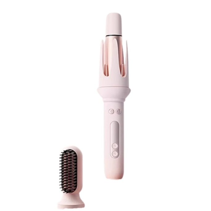 【中國直郵】 喵小米 小米夾全自動捲髮棒32mm懶人神器直髮梳大波浪二合一大卷負離子 單機加直髮梳 一個裝