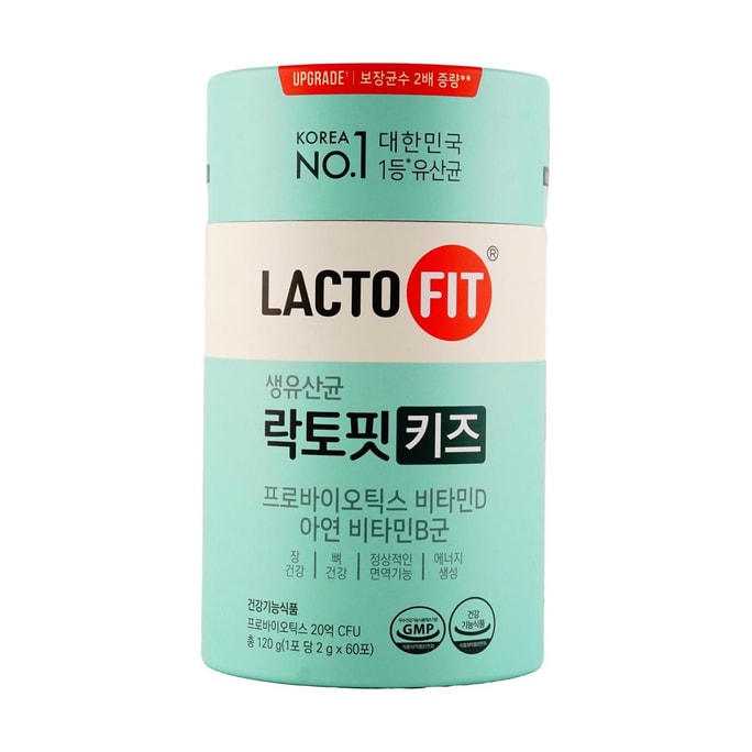 韩国CHONGKUNDANG钟根堂LACTO-FIT 儿童乳酸菌益生菌 2g*60支