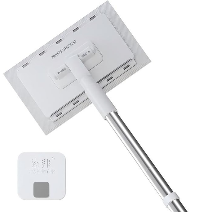 ソルボンヌ フェイスタオルモップ 74cmロングハンドル 家庭用ワンストップクリーニング ハンズフリー多機能レイジーパーソンフラットモップ