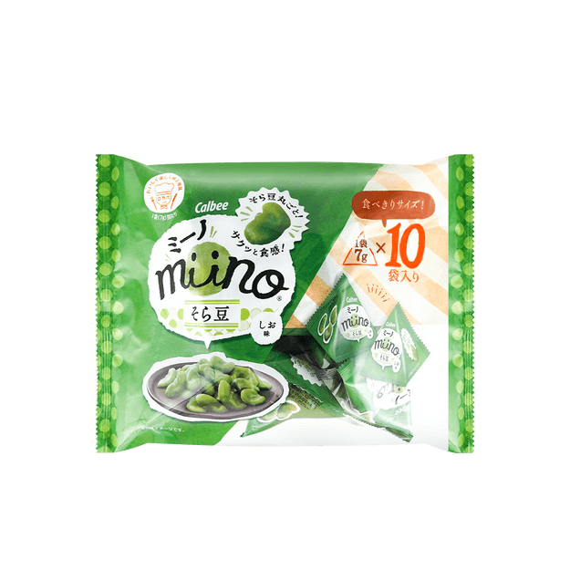 商品详情 - 日本卡乐比 MIINO 盐味三角包香脆蚕豆 70g - image  0