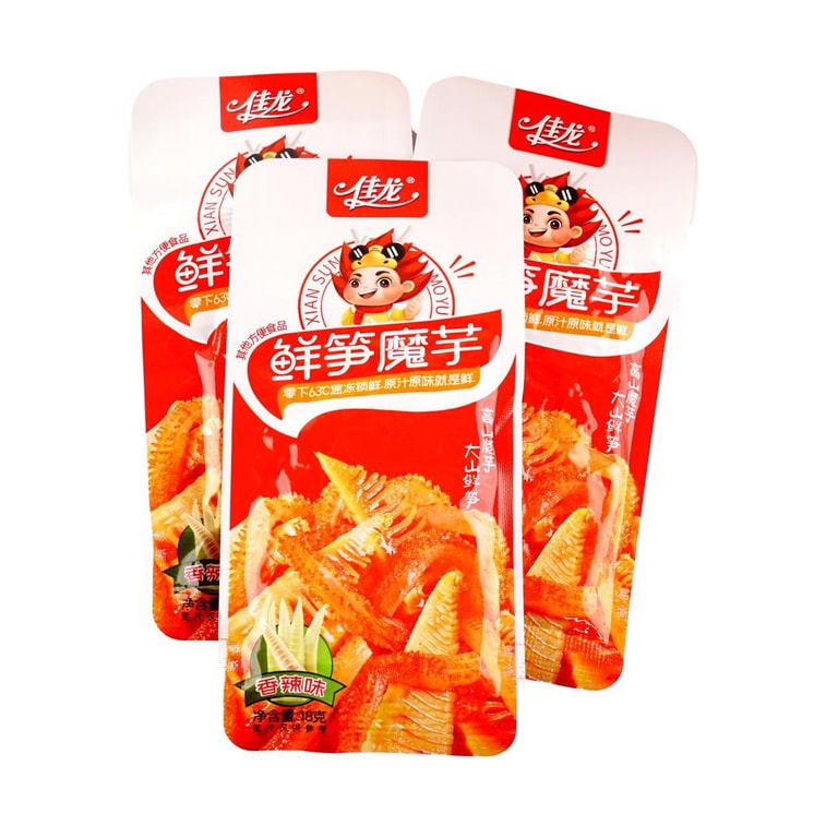 【無敵好吃】佳龍 鮮筍魔芋爽 香辣味 20包入 360g 5