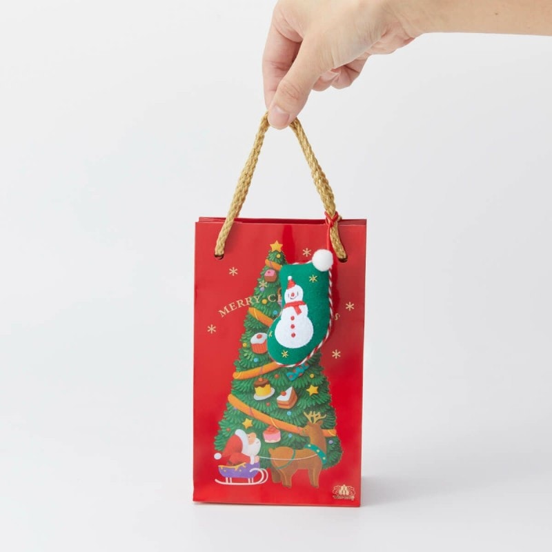 日本 摩洛索夫 名店 期限限定 洋酒不使用 礼袋巧克力 9枚入 红色 (内含星星装饰一枚)