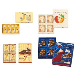 【日本直邮】 日本 TOKYO BANANA 东京香蕉 伴手礼常年第一位 限定米奇组合 4种口味小盒组合装 共16枚