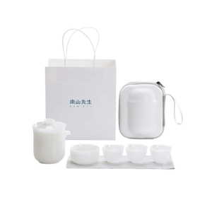 [중국 직배송] 남산 야외용 아이시 제이다이트 핸드헬드 찻주전자 여행 세트 (1개)