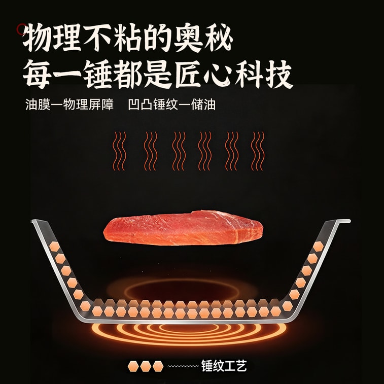 26cm Hand-forged Frying Pan Uncoated Frying Pan Large Flat Bottom Suitable For Gas & Induction All Stoves 6