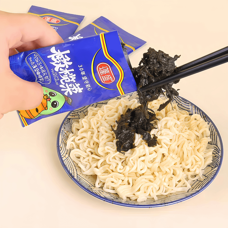 彭盛潮山風定番無添加オリーブ野菜、30g/パック、10パック入り。お粥、麺類、ご飯、炒め物などに最適です。 4