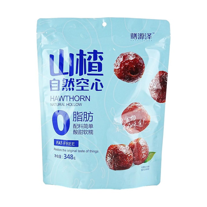 膳源澤 自然空心山楂 348g【0脂 食材乾淨】
