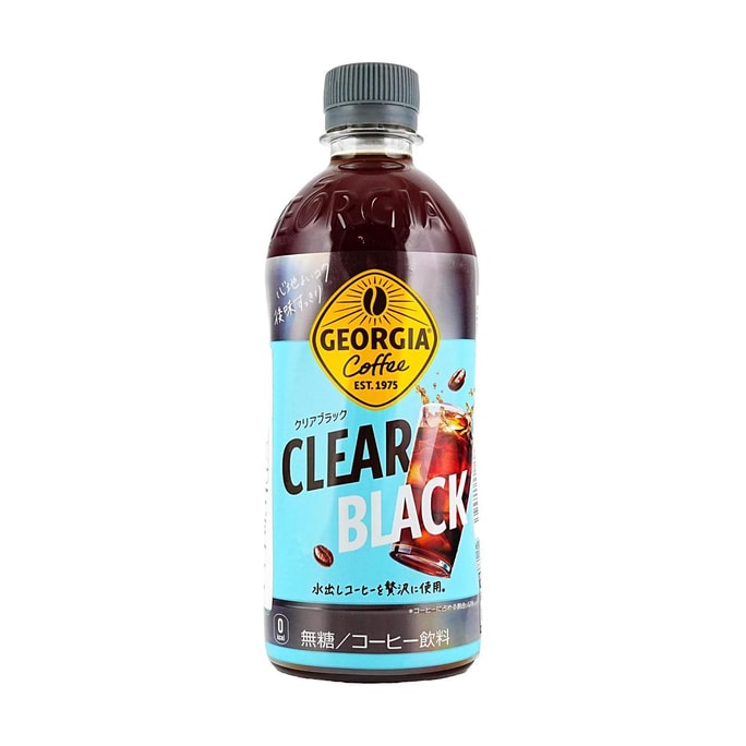 Coca Cola Georgia Clear Black Coffee  16.91 fl oz【Zero Sugar】