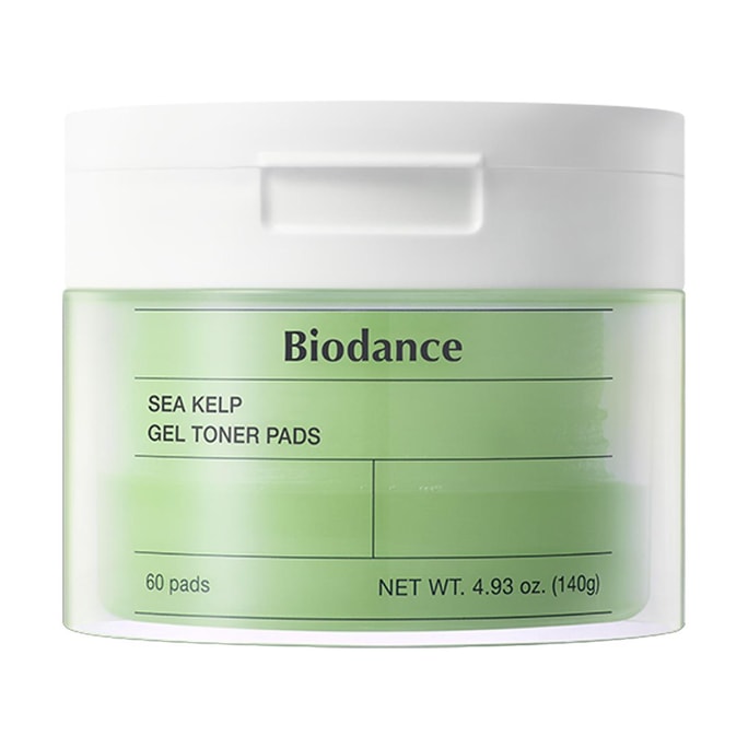 Sea Kelp Cel Toner Pads, 60pcs -  Calming & Soothing, Purifying, Refreshing
