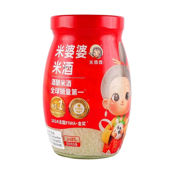 米婆婆 米酒 900g【湖北酒酿醪糟甜酒】【0蔗糖0脂肪】