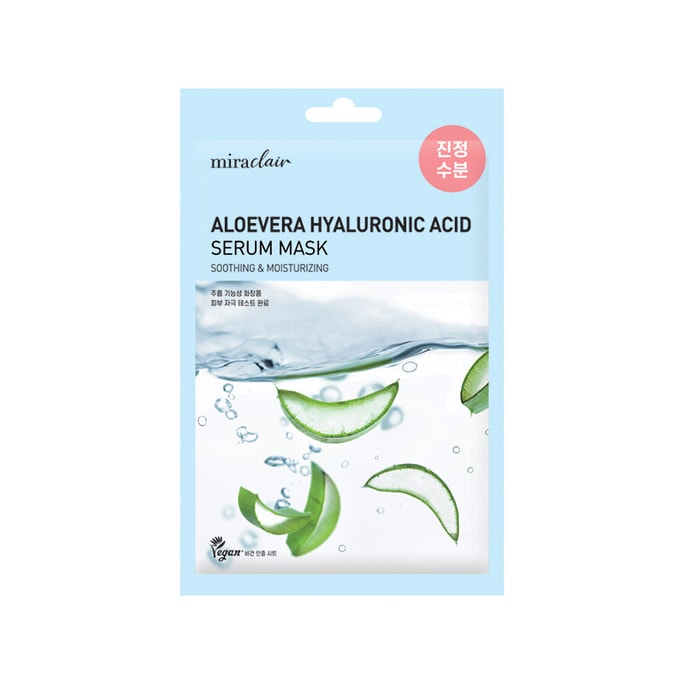 Miraclair Aloevera Hyaluronic Serum Mask Single