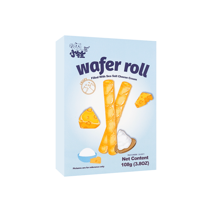 Filled Wafer Rolls with Sea Salt & Cheese Cream 108g