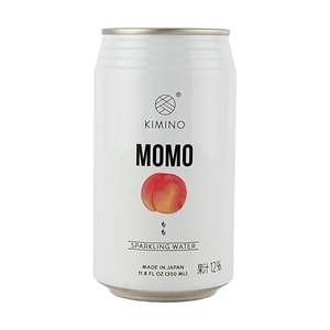 日本KIMINO 桃子味果汁气泡水 350ml【0糖0脂低卡】