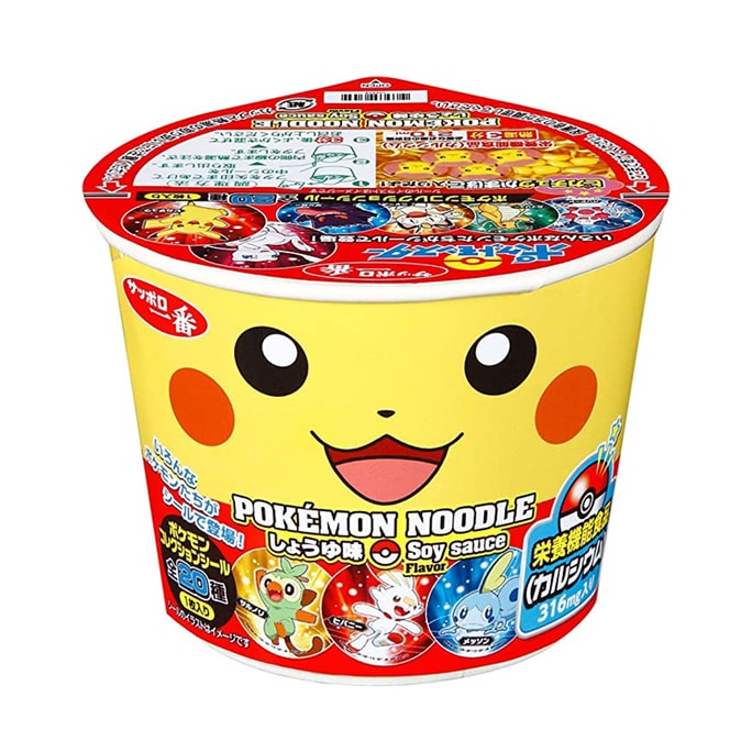Pokemon Noodles Soy Sauce 38g