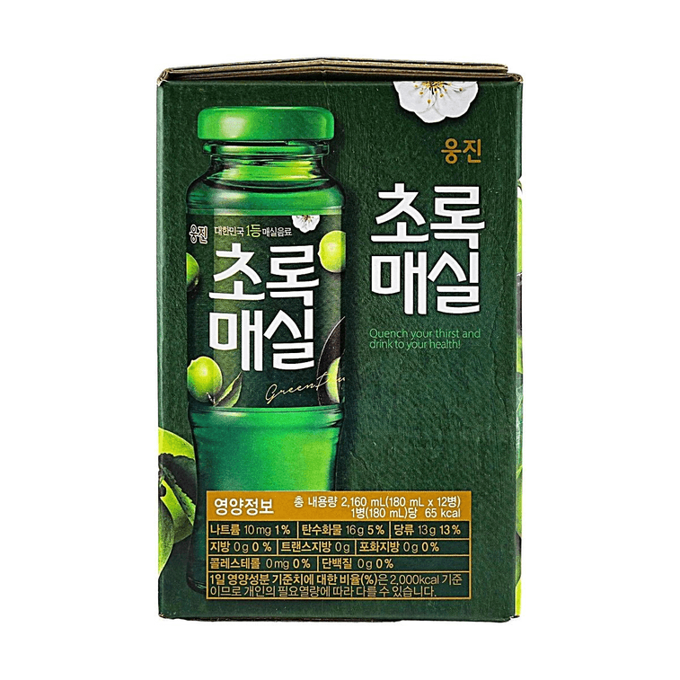 韓國WOONGJIN熊津 青梅汁飲料 禮盒裝 180ml*12瓶【酸甜清爽開胃】 5