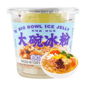 【火鍋夥伴】言小吉 大碗冰粉 杯裝果凍布丁甜點 金桔檸檬味 450g