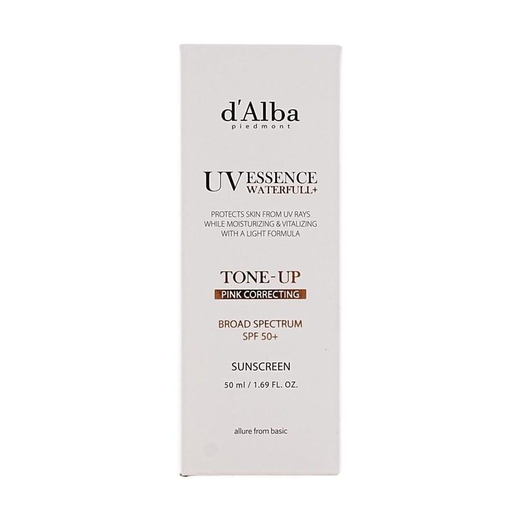 UV 에센스 워터풀+ 선크림, 핑크 톤업 선크림, SPF50+, 47ml - 비건, 수분 공급 (미국 버전) 7