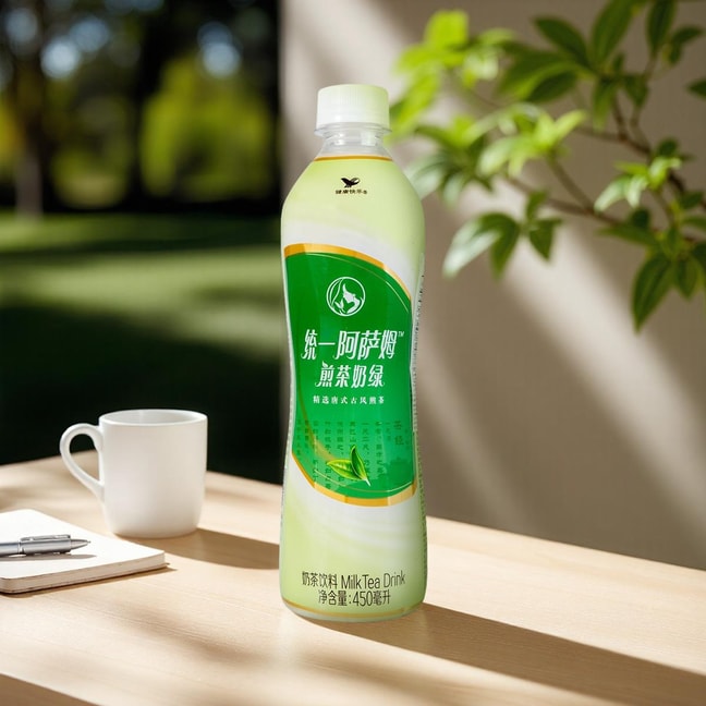 Assam Green Tea Milk Tea Drink 450ml