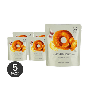 【올리브영 1위】마늘 버터 베이글 칩, 2.11온스 *5개【5팩】【온라인 단독】【저칼로리】