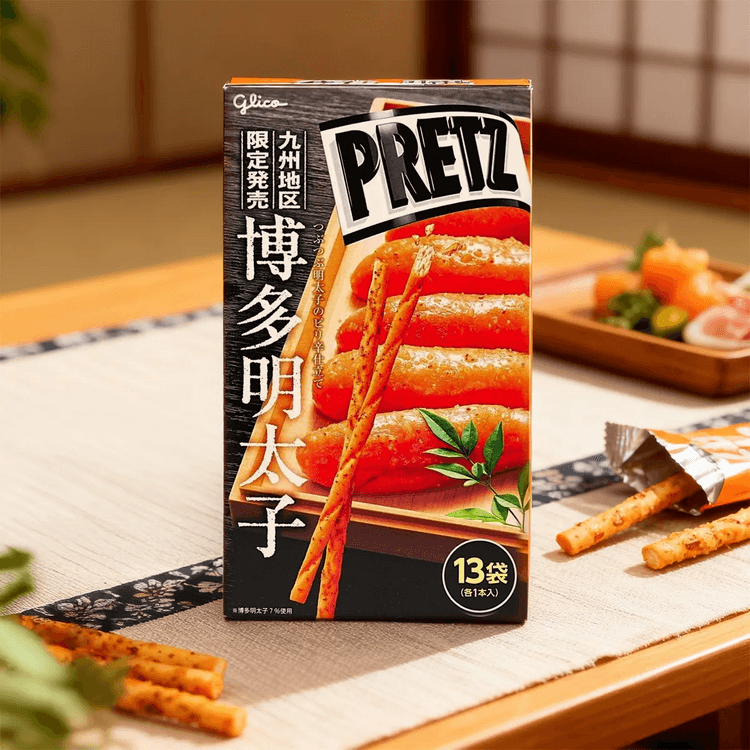 GLICO.JP Giant Pretz Biscuits Hakata Mentaiko Flavor 2.98oz