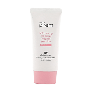 UV Defense Me Calming Tone Up Sun Cream SPF50+ PA++++ 1.69 fl oz Brightening Sensitive Skin【Soothing Protection Tone-Up】