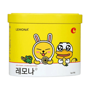Vitamin C Powder Kakao Friends Limited Edition Bucket 2g×70 Packs Lemon Vitamin C Drink Mix Random Packaging