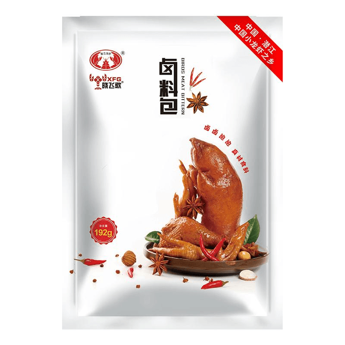 [중국 직배송] Xiaofeige 조림 소스 패킷 전성분 야채 조림, 차계란 시즈닝 팩 192g*1봉