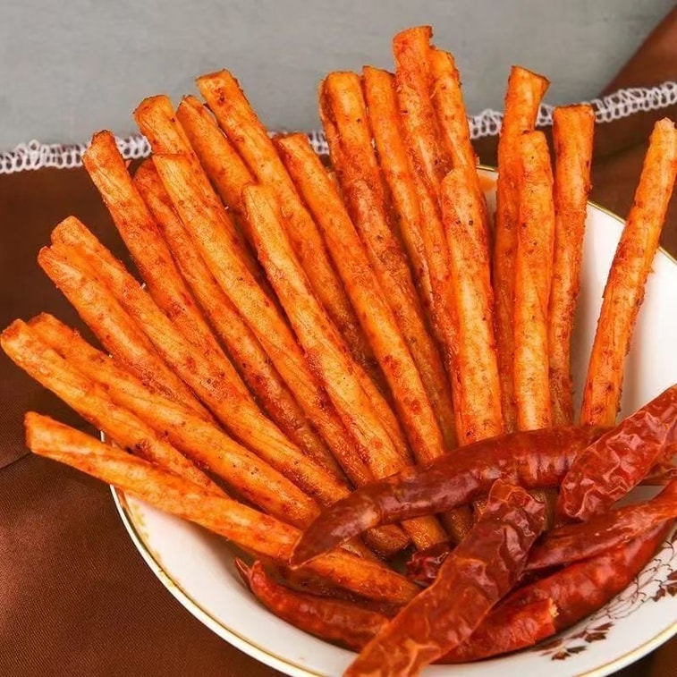 징펑닥터 소고기 힘줄 20g*6팩, 매운 글루텐, 두부 스틱, 두부 제품 매운 슬라이스, 매운 스틱 [추억의 어린 시절] 6