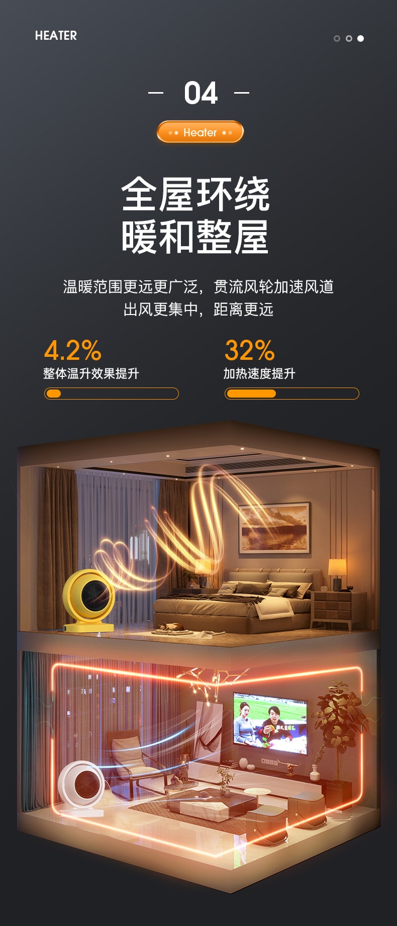 家用暖风机桌面取暖迷你便携式办公室速热取暖-大功率款 1 把