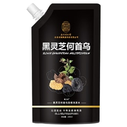 Black Ganoderma Multiflorum Shampoo Black Hair Nourishing Hair Nourishing Hair Care 240ml/ bag