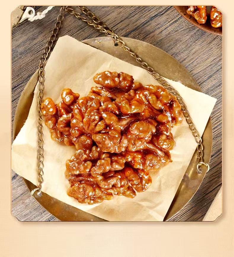 老街口 新貨小山核桃仁堅果【 琥珀糖衣】酥脆香甜不粘牙核桃仁158g*袋