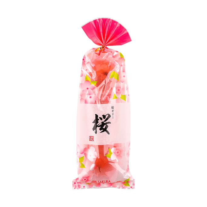 【季节限定】日本KASUGAI春日井 樱花布丁 粉色透明布丁 75g*3【内含整个樱花】