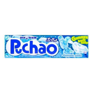 プチャオ ラムネソーダゼリーグミキャンディ ソフトキャンディ、1.76オンス