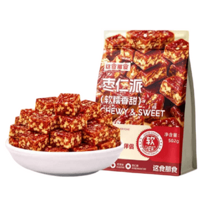 【中国直邮】 这食那食 枣仁派新疆厚切特产枣仁红枣无核核桃核桃仁真空小袋502g*1袋