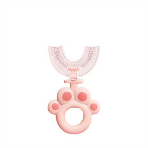 Children's Toothbrush U-Shape 2-3-6-12 Years Old Half Baby Kids Brushing God Logo Powder