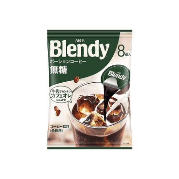 日本AGF Blendy 浓缩胶囊咖啡 无糖型 8枚入