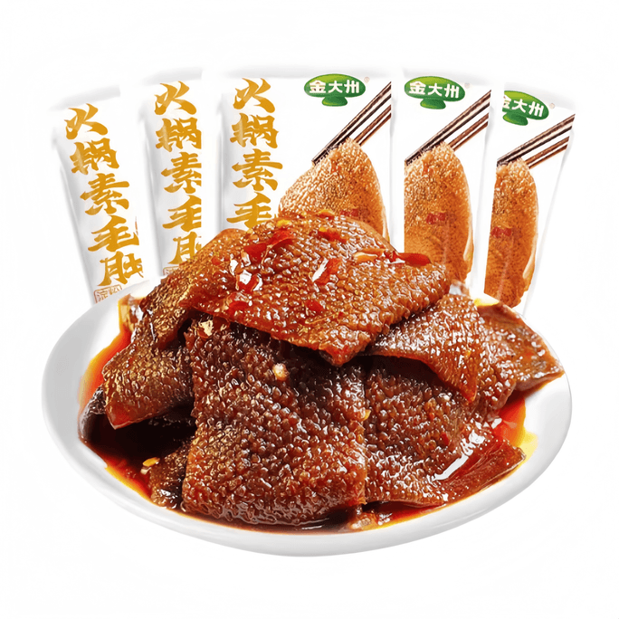 Jin Dazhou Hot Pot Vegetarian Tripe [Spicy Flavor] Konjac Snack 18g*10 packs