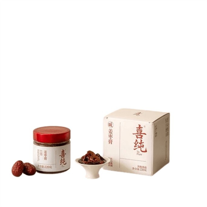 Red sugar Ginger and jujube paste donkey-hide gelatin pure handmade Huai Ginger and jujube 220g per bottle