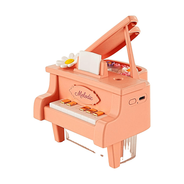 ピアノ型加湿器／USBインターフェース／ピンク／13.1×12.8×11.8cm 4
